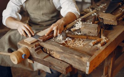 Banco de trabajo para creaciones con madera